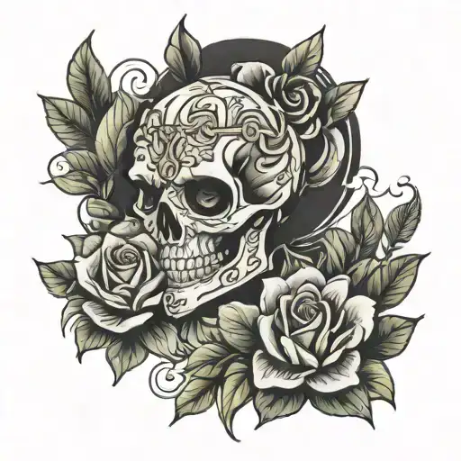 in memory of mother tattoo design idea