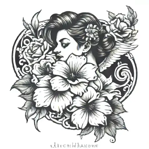woman memorial tattoo for mom   tattoo design idea