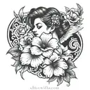 woman memorial tattoo for mom   tattoo design idea