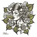 woman memorial tattoo for mom   tattoo design idea