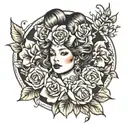 woman memorial tattoo for mom   tattoo design idea