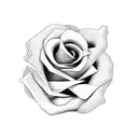 burning rose  tattoo design idea