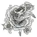 poppy dancer tattoo design idea