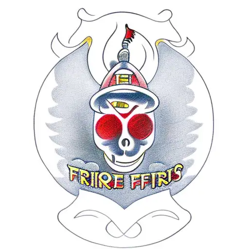 firefighting tattoo design idea