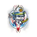 firefighting tattoo design idea