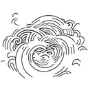 waves, surf, beach tattoo design idea