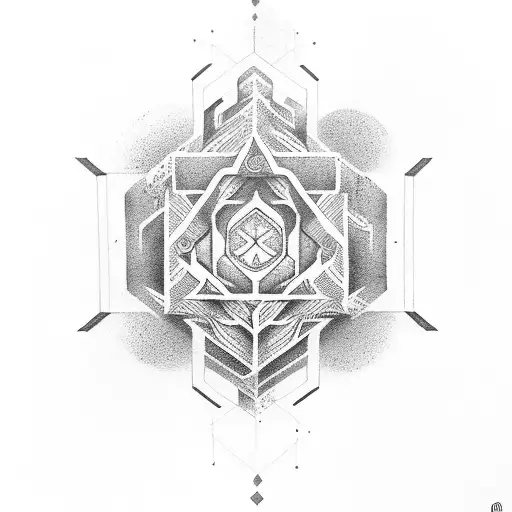 breathe Sanskrit symbol tattoo design idea