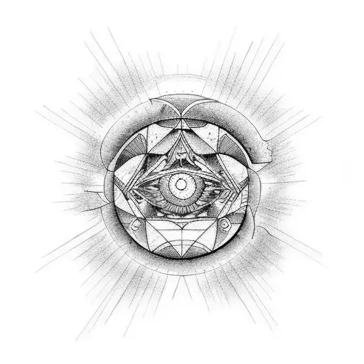 dark moon, dark matter, eclipses tattoo design idea