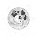 dark moon, dark matter, moon eclipse  tattoo design idea