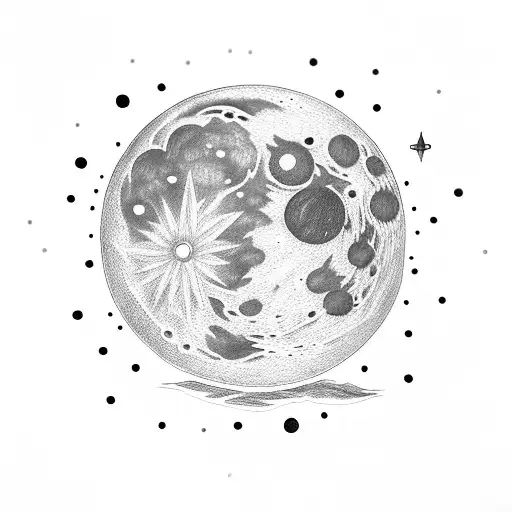 The moon does nit need to be whole to be loved tattoo design idea