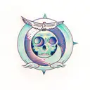 The moon does not need to be whole to be loved tattoo design idea