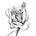 Gladiolus Rose Narcissus tattoo design idea