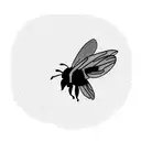 Marigold, larkspur, bumblebee tattoo design idea