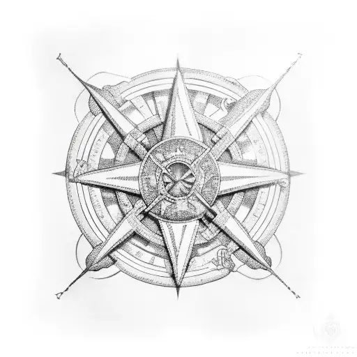  outline soldier with hermet  Wind rose, Old Spanish ship, map of Spain  tattoo design idea