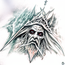 minas morgul witch king tattoo design idea