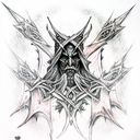 minas morgul witch king tattoo design idea
