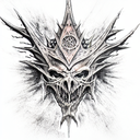 minas morgul witch king tattoo design idea