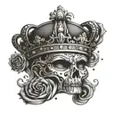 Queen crown of Latin Kings gang tatto tattoo design idea