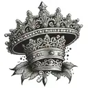 Queen crown of Latin Kings gang tatto tattoo design idea