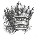 Queen crown of Latin Kings gang tatto tattoo design idea