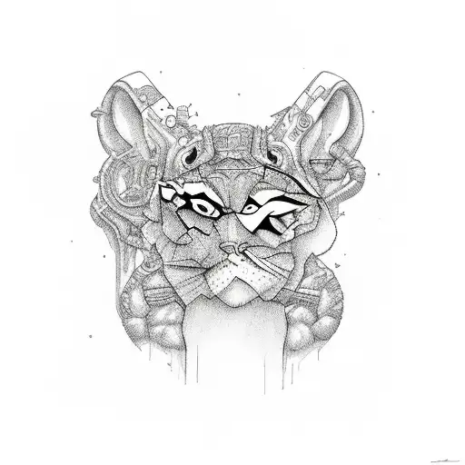 Houston with swangers and double cups tattoo design idea