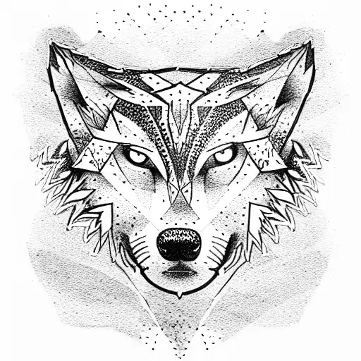 Vector Howling Wolf Tattoo Or Tshirt Print Design Stock Photo Picture And  Royalty Free Image Image 100300466