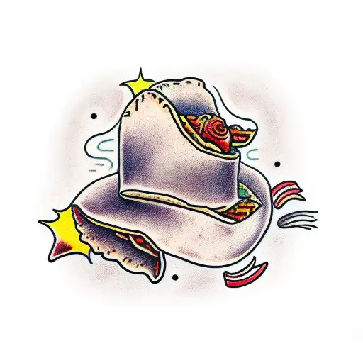 taco tattoo design idea