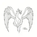 the wings of maleficent in disney with one line with the date 05/27 tattoo design idea