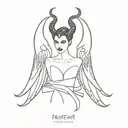 the wings of maleficent alone with the date 27 05 tattoo design idea