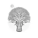 Baobab Tree tattoo design idea