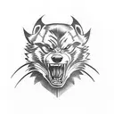 Create a tattoo design that incorporates the University of Michigan logo and a wolverine tattoo design idea