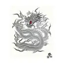Foo Dog and Dragon - Traditional Japanese Yakuza Full Back Tattoo tattoo design idea