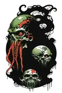 cthulhu head tattoo design idea
