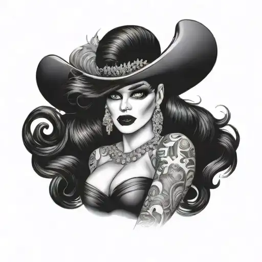 drag queen tattoo design idea