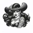 drag queen tattoo design idea