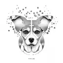 beagle paw print tattoo design idea