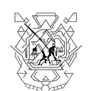 Arc with the word "the archer" in between  tattoo design idea