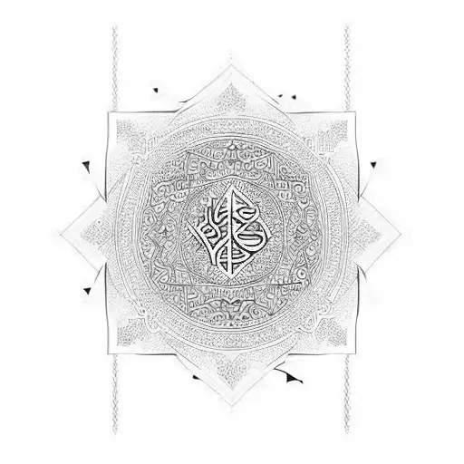 Arabic Calligraphy  tattoo design idea