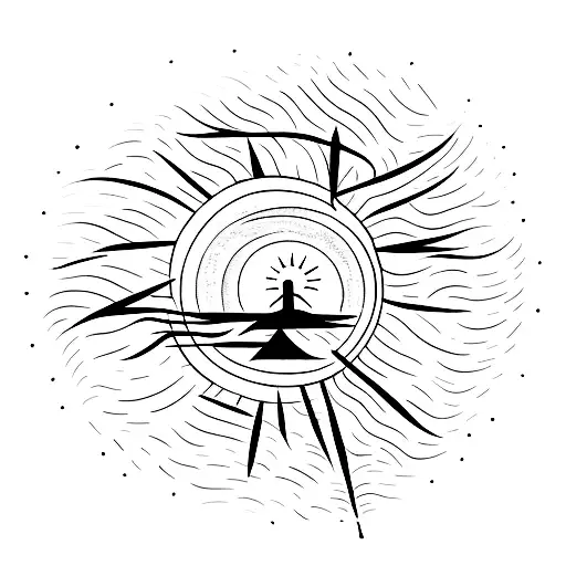 The setting sun casts shadows wide And frees the birds to hide In darkening copses where, with Fading notes on evening a tattoo design idea