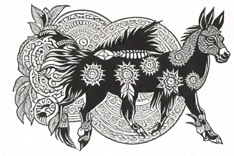 cherokee indian tattoo design idea