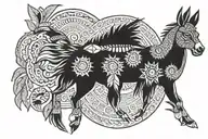 cherokee indian tattoo design idea