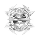 Gemini with a taurus on both sides, scorpio in the middle, pisces on the top, and aquarius on the bottom tattoo design idea