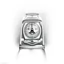 old school scale tattoo design idea