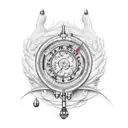 old school scale tattoo design idea