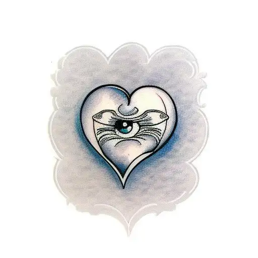 Crying Heart tattoo design idea