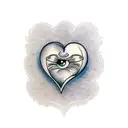 Crying Heart tattoo design idea
