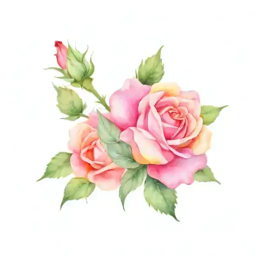 rose tattoo design idea