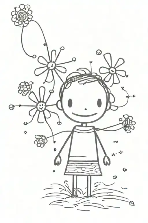 Gypsophila tattoo design idea
