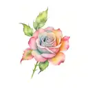 rose tattoo design idea
