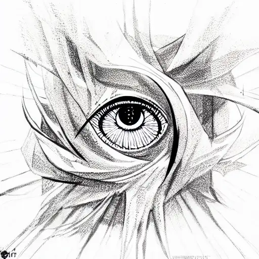 Evil Eye tattoo design idea